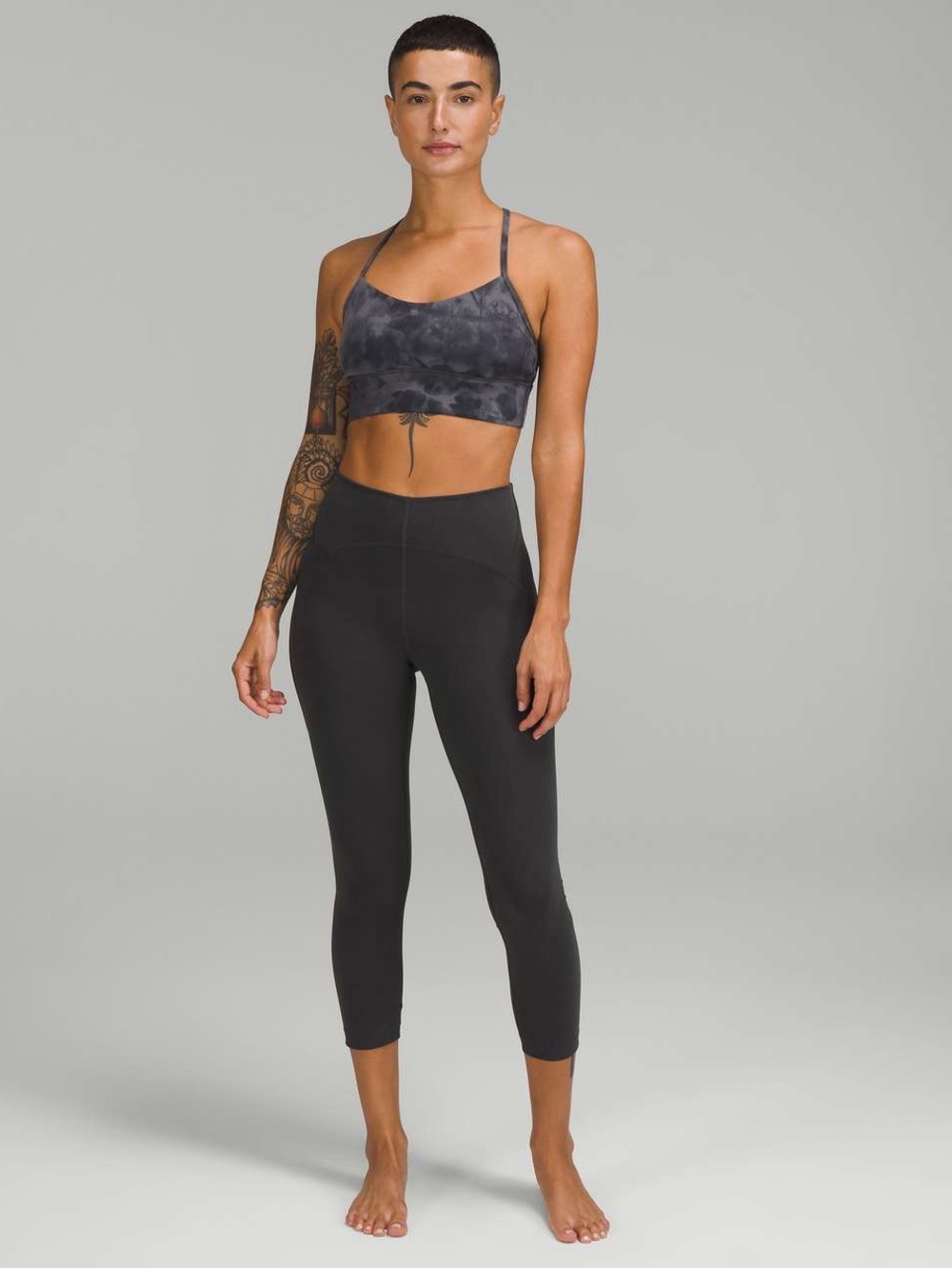 Lululemon InStill High-Rise Crop 27" in Graphite Grey Size 8 Leggings